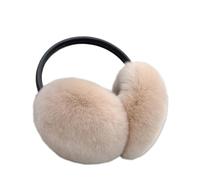 DKJAHSEK Cache Oreille Femme Cache-oreilles chauds for l'hiver, cache-oreilles, protège-oreilles contre le froid, protège-oreilles pliables(Light khaki)