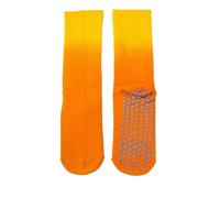 DKJAHSEK Chaussettes de sport antidérapantes en coton for femmes, idéales for le fitness, la danse, pilates et yoga pour Danse, Ballet, Fitness Spor(Orange)