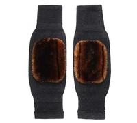 DKJAHSEK Genouillères d'hiver Chaudes for Hommes et Femmes, 1 Paire, Protection en Laine Double épaisseur, Plus Velours, Contre Le Vent Froid(T5,60-73kg for L)