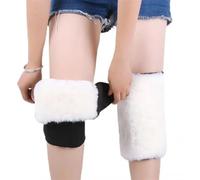 DKJAHSEK Genouillères en Laine d'hiver Unisexe Cachemire, genouillères for prévenir l'arthrite, Garder au Chaud, Protection du Genou, genouillère Coton épais(Wool-03,M)