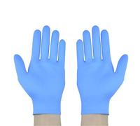 DKJAHSEK Lot de 2 paires gants en nitrile réutilisables et imperméables à haute température for la maison, cuisine, le nettoyage vaisselle pour le ménage, le nettoyage et la lessive(Blue)