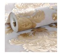 DKJAHSEK Papier Peint Papier peint damassé imperméable en PVC for salon ou chambre à coucher, décoration d'intérieur, rouleau de 10 m
