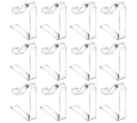 DKJAHSEK Pince Nappe Exterieur Pinces à Nappe Transparentes, 12 pièces, Pinces Transparentes for fête à Domicile, Usage extérieur, Couverture de Table étanche