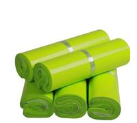 DKJAHSEK Sac de courrier Blanc, enveloppe Express, Sacs Rangement, d'expédition, Pochette en Plastique PE Auto-adhésive, Emballage, 100 pièces/lot(Green,20 35cm)