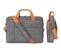 DKJAHSEK Sacoche Ordinateur Sacoche for ordinateur portable, mallette d'affaires, sac messager résistant à l'eau, sac à bandoulière rose(GRAY,17-inch)