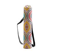 DKJAHSEK yogatasche Sac de Tapis de Yoga en Toile, Sac à Dos de Yoga Facile à Transporter, Couverture de Tapis de Sport de Danse, Convient à la Plupart des Tailles de Tapis(Yellow)