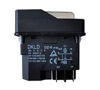 DKLD DZ-6 4 Pins Interrupteur électromagnétique avec mise hors tension et protection contre la tension Interrupteurs à bouton-poussoir marche-arrêt pour équipement électrique industriel 250V 16A IP55