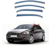 DKLIMA Lot de 4 déflecteurs d'air de voiture pour Peugeot 301 2014 - Déflecteurs de pluie pour portes et fenêtres latérales - Accessoires de voiture