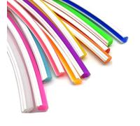 DKLIMA Tube néon en silicone de 6 mm, diffuseur LED pliable de 3 mètres for l'éclairage de panneaux DIY, 1 pièce(Lemon Yellow)