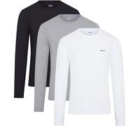 DKNY Haut à Manches Longues Homme T-Shirt, Noir/Blanc/Gris, XL