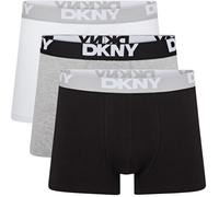 Dkny 3 Pack Mens Boxer Short Seattle Noir/Blanc/Gris Moyen Male