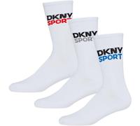Dkny 3 Pack Mens Sport Socks Dogwood Blanc Tailles 7 à 11 pour hommes Male