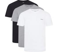 Dkny 3 Pack Short Sleeve Mens T-Shirts Giants Noir/Blanc/Gris Moyen Male
