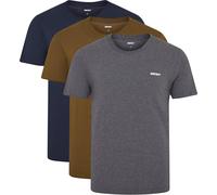 Dkny 3 Pack Short Sleeve Mens T-Shirts Giants Olive/Char/Navy Petit Male
