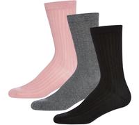 Dkny 3 Pack Womens Socks Cecilia Black/Chrc/Pink Femmes 6-8 Female