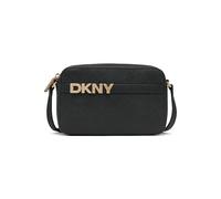 DKNY Avril Camera Bag, Cuir de Vache recouvert de 100% polyuréthane Femmes, Black and Gold