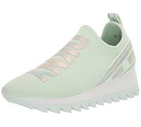DKNY Baskets Abbi Knit à Enfiler avec Logo pour Femme, Vert d'eau, 38 EU