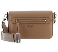 DKNY Bryant Ave Medium Flap Crossbody pour femme, 100% cuir de vache, cappuccino