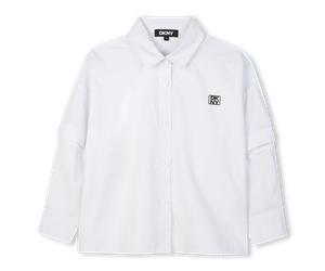 Dkny - Chemise En Popeline De Coton - Blanc - Fille - 14 Ans