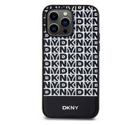DKNY Coque de Protection pour iPhone 15 Pro Max à Bande Inférieure Noir
