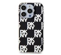 DKNY Coque de Protection pour iPhone 15 Pro Max à Motif Carreaux Noir