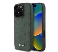 Dkny Coque De Téléphone Pu Leather Grid Pattern Magsafe Iphone 16 Pro