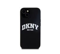 DKNY Coque pour Apple iPhone 15 Édition Liquid Silicone Arch Compatible