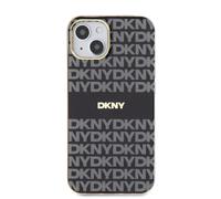Étui DKNY pour iPhone 15 6.1 noir étui rigide IML Mono & Stripe MagSafe