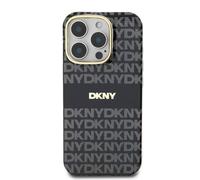 DKNY Coque pour iPhone 16 Pro Max en TPU Souple à Motif Noir