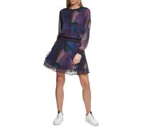 DKNY P1jhvlez-1bm-l Sweater, Noir/Multicolore, Taille L Femme