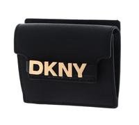 DKNY Cuir Porte-Cartes Avril Card Case Blk/Gold Noir