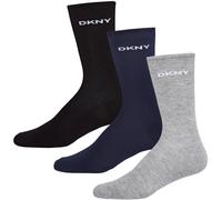 Dkny Dkny 3 Pack Womens Dress Socks Paige Noir/Gris/Marine Femmes 4-7 Female