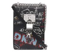 DKNY Elissa N/S Phone CR, Sac à bandoulière Femme, Noir/Gris, Taille Unique