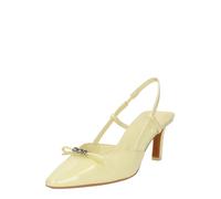 DKNY Escarpins à bride arrière jaune clair, Taille 37,5