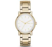 DKNY FEMME 34MM BRACELET & BOITIER ACIER INOXYDABLE DORÉ QUARTZ MONTRE NY2343