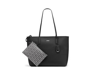 DKNY Femme Saige Ew TZ Tote, Noir et argenté, Rozmiar uniwersalny