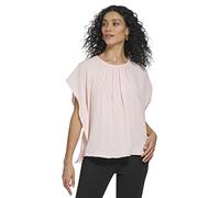 DKNY Haut décontracté à manches courtes pour femme, Quartz rose., Taille XS