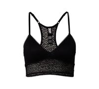 DKNY Womens Modern Lace Longline Bralette Bra Soutien-Gorge, Noir, L Femme