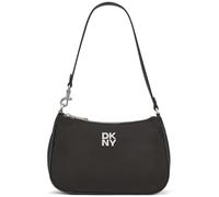 DKNY Jenny Top Zip Shoulder Bag, 100% Polyester avec Bordure en polyuréthane Femmes, Noir