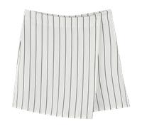Dkny - Jupe-short À Rayures - Blanc Noir - Fille - 10 Ans