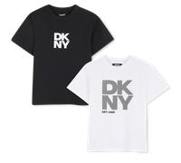 Dkny - Lot De 2 Tee-shirts - Noir Blanc - Garçon - 14 Ans