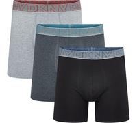 Dkny Mens 3 Pack Trunks Dansville Noir/Charbon/Gris Très grand Male
