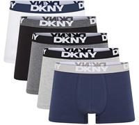 Dkny Mens 5 Pack Trunks Portland Gry/Blk/Nvy/Wht Grand Male