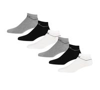 DKNY Men's Trainer Liner 6 Pack in Black/White/Grey Chaussettes pour Homme, Noir, 7-11
