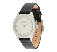 DKNY Montre à affichage analogique 'Chambers Glitz' noir / argent, Taille One Size