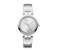 DKNY Montre à Quartz Downtown Midi 5 ATM, argenté, Taille Unique, Moderne