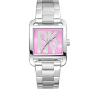 DKNY Montre City Maxi Quartz 3 ATM Argenté Taille unique Moderne