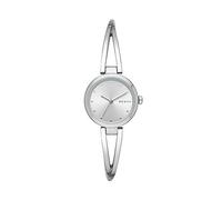 DKNY Montre pour femme Crosswalk, mouvement à trois aiguilles, boîtier en acier inoxydable argenté de 26 mm avec bracelet en acier inoxydable, NY2789