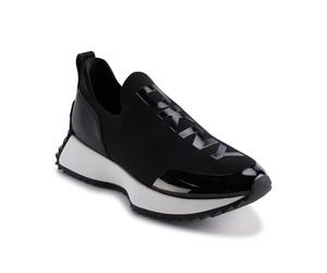 DKNY Nallen-Slip on SNE Baskets pour Femme, Noir, 38.5 EU