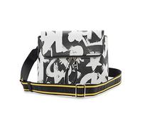 DKNY Pandora Crossbody, Sac à bandoulière Femme, Blanc/Noir, M